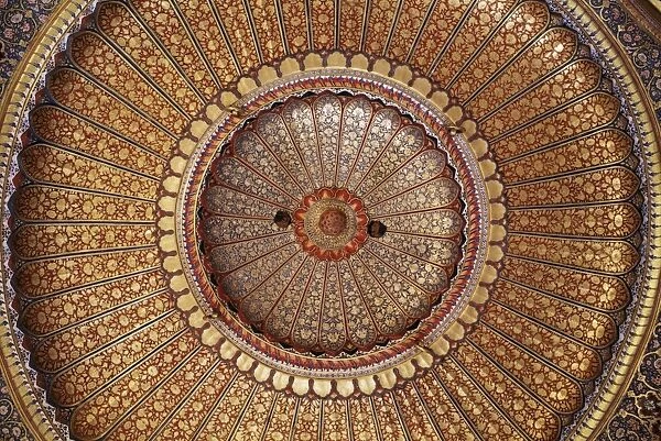 Detail of the exquisitely and finely gilded domed ceiling