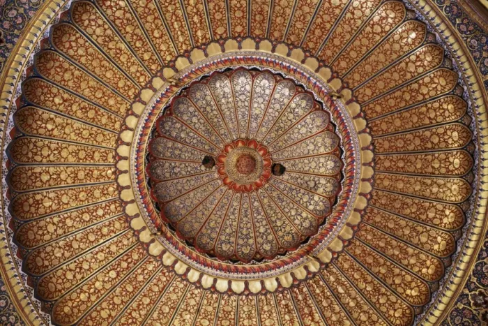 Framed Print : Detail of the exquisitely and finely gilded domed ceiling Framed Print : Detail of the exquisitely and finely gilded domed ceiling