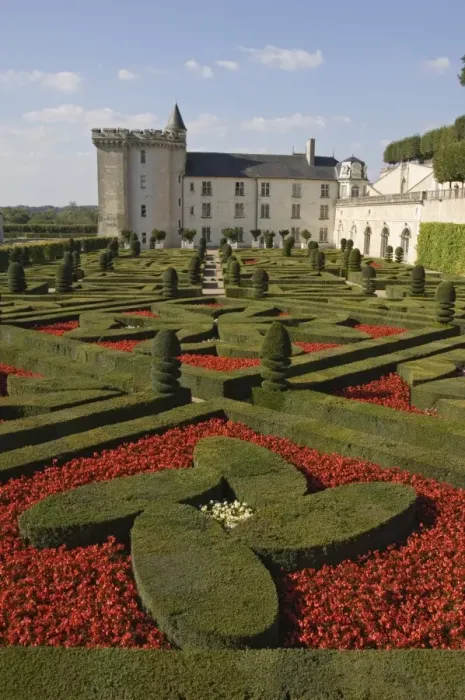 Framed Print : Part of the extensive ornamental flower and vegetable gardens, Chateau de Villandry