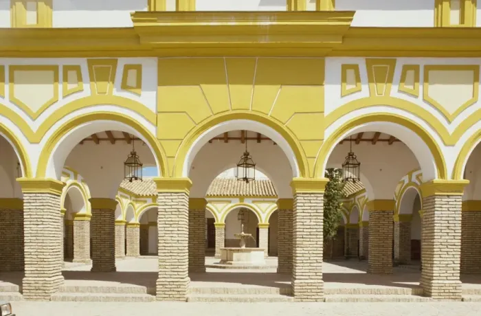 Framed Print : Exterior of building with arches Framed Print : Exterior of building with arches