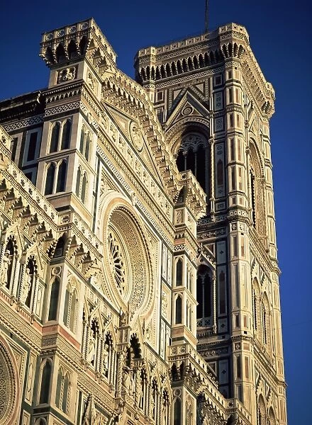 Exterior of the Christian cathedral, the Duomo, S