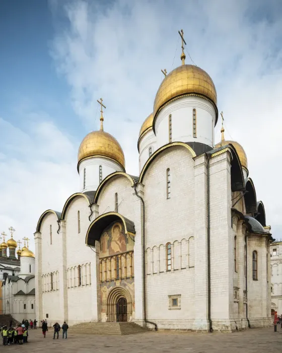 Framed Print : Exterior of Dormition Cathedral, The Kremlin, UNESCO World Heritage Site, Moscow Framed Print : Exterior of Dormition Cathedral, The Kremlin, UNESCO World Heritage Site, Moscow