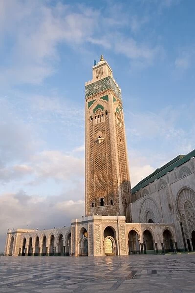 Exterior of Hassan II Mosque, Casablanca, Morocco, North Africa, Africa