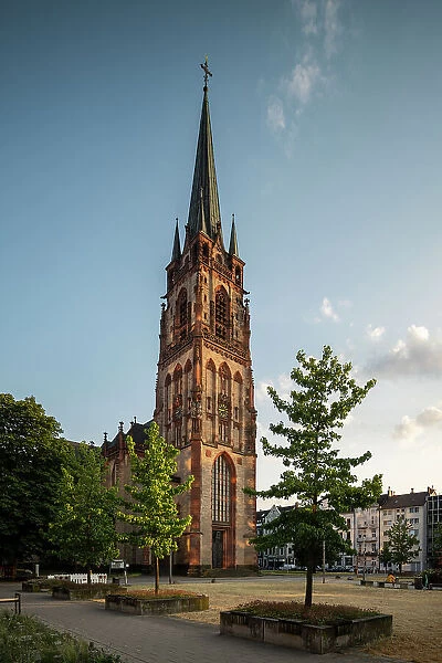 Exterior of Kirche St. Peter, Dusseldorf, North Rhine-Westphalia, Germany, Europe