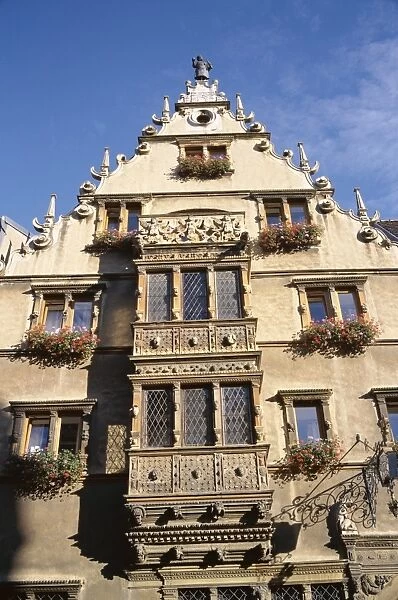 Exterior of La Maison des Tetes (House of Heads), Colmar, Alsace, France, Europe