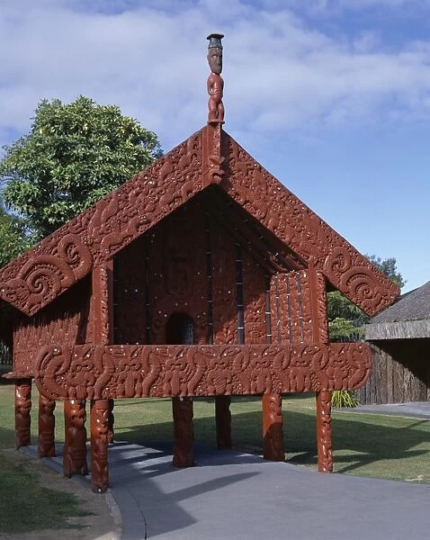 Exterior of Maori house