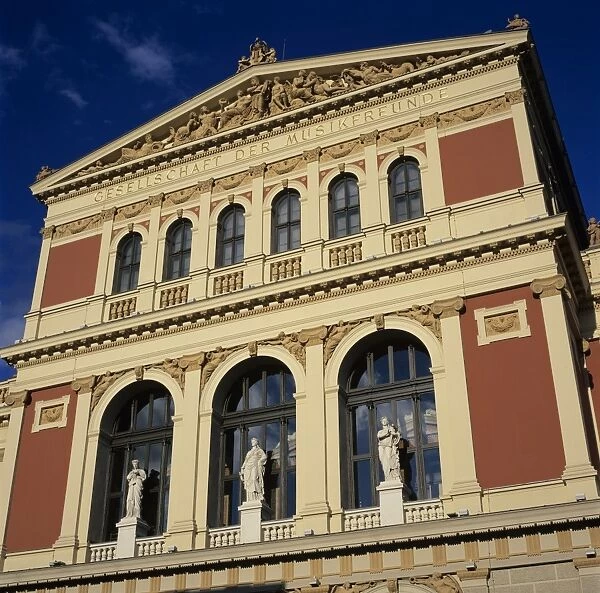 Exterior of Musikverein concert hall, Vienna, Austria, Europe