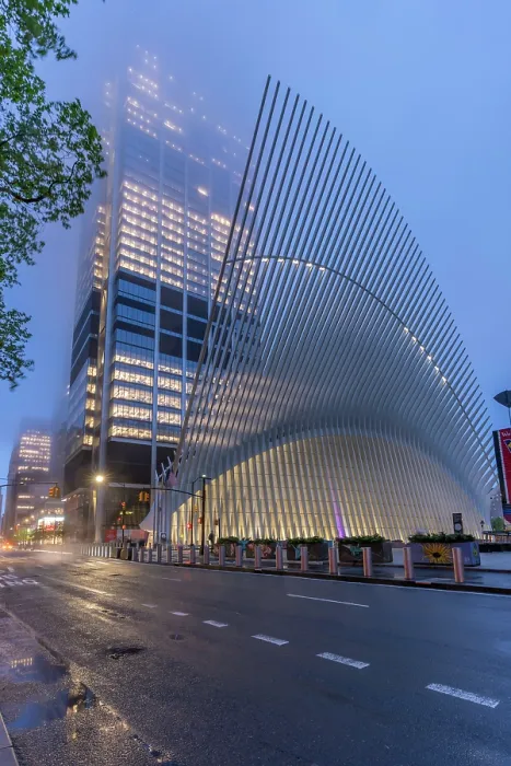 Framed Print : Exterior of the Oculus transportation hub at the World Trade Center, New York, USA