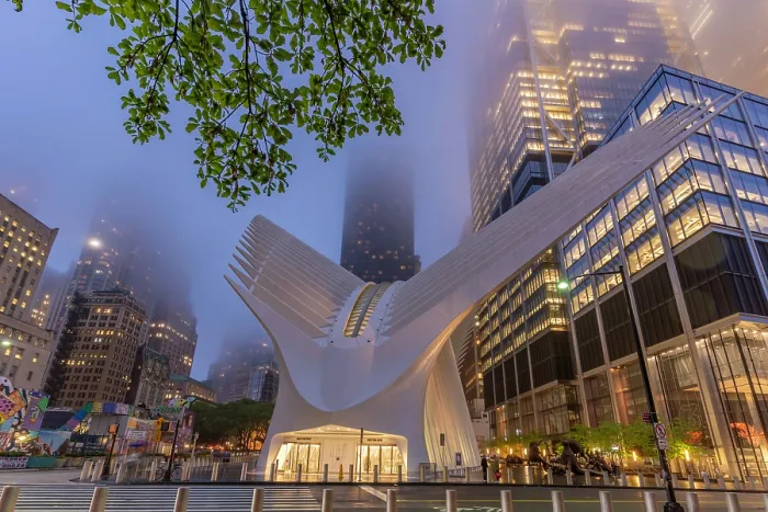 Framed Print : Exterior of the Oculus transportation hub at the World Trade Center, New York, USA Framed Print : Exterior of the Oculus transportation hub at the World Trade Center, New York, USA