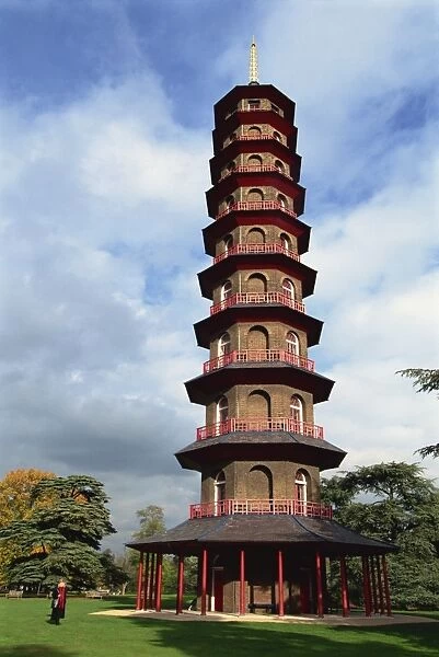 Exterior of the Pagoda in the Royal Botanic Gardens at Kew (Kew Gardens)