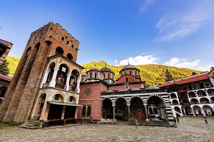 Framed Print : Exterior of the Rila Monastery, UNESCO World Heritage Site, Bulgaria, Europe Framed Print : Exterior of the Rila Monastery, UNESCO World Heritage Site, Bulgaria, Europe