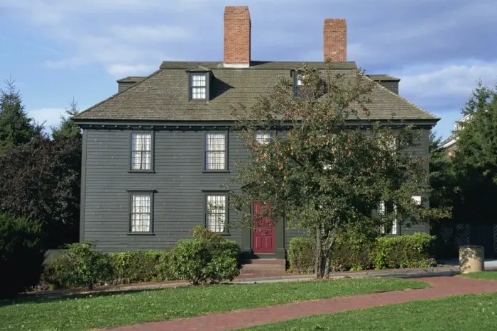 Framed Print : Exterior of the Sea Captains House Framed Print : Exterior of the Sea Captains House
