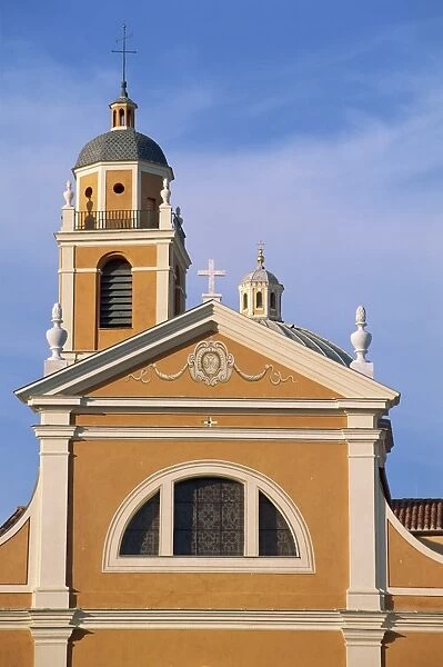 Exterior of St. John Baptist Christian church built around 1790, Ajaccio