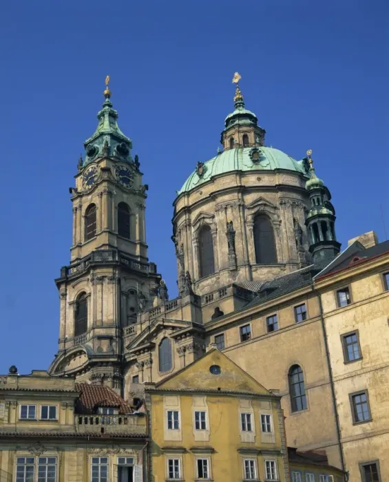 Framed Print : The exterior of St. Nicholas church in Prague, Czech Republic, Europe Framed Print : The exterior of St. Nicholas church in Prague, Czech Republic, Europe