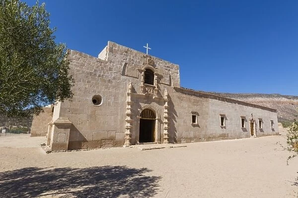 Exterior view of the Jesuit Mision de San Francisco Borja, Baja California, Mexico