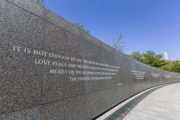 Exterior view of the Martin Luther King Memorial, Washington D. C. United States of America, North America