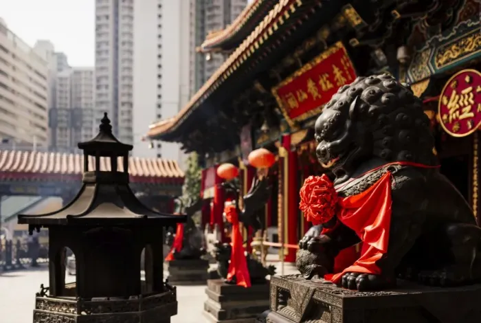 Framed Print : Exterior of Wong Tai Sin Temple, Kowloon, Hong Kong, China, Asia Framed Print : Exterior of Wong Tai Sin Temple, Kowloon, Hong Kong, China, Asia