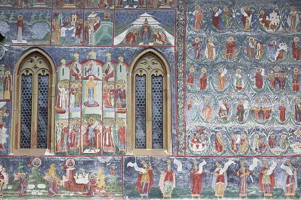 External Frescoes, Sucevita Monastery, 1585, UNESCO World Heritage Site, Sucevita