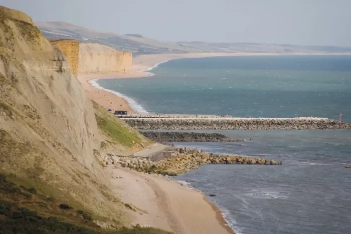 Framed Print : Eype mouth, Dorset coast path to Thornecombe Beacon, Jurassic Coast, UNESCO World Heritage Site
