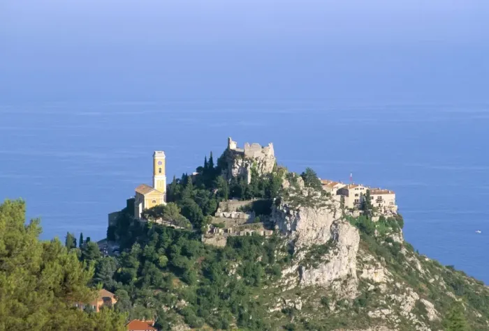 Framed Print : Eze, hill village perched like an eagles nest, Alpes Maritimes, Cote d Azur Framed Print : Eze, hill village perched like an eagles nest, Alpes Maritimes, Cote d Azur