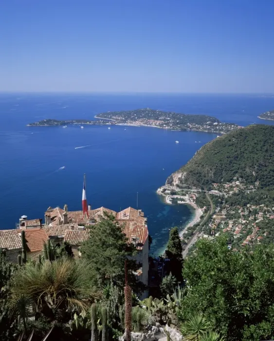Framed Print : Eze and St. Jean-Cap-Ferrat, Cote d Azur, Provence, France, Mediterranean, Europe Framed Print : Eze and St. Jean-Cap-Ferrat, Cote d Azur, Provence, France, Mediterranean, Europe