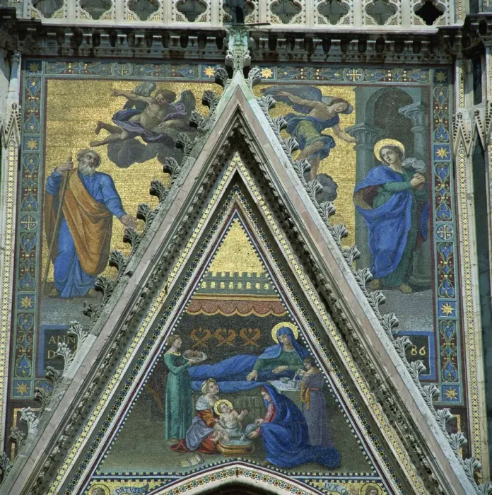 Framed Print : Facade of the 13th century Duomo, Orvieto, Umbria, Italy, Europe Framed Print : Facade of the 13th century Duomo, Orvieto, Umbria, Italy, Europe
