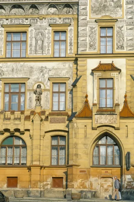 Framed Print : Facade of the 16th century Old Town Hall, Prachatice, South Bohemia, Czech Republic Framed Print : Facade of the 16th century Old Town Hall, Prachatice, South Bohemia, Czech Republic