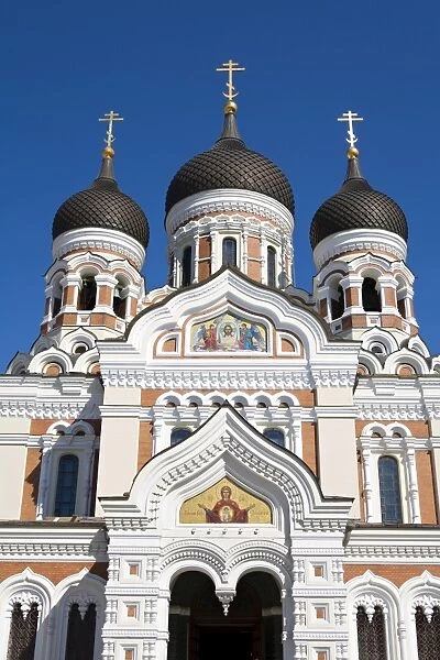 Facade of the Alexander Nevsky Church, Tallinn, Estonia, Europe