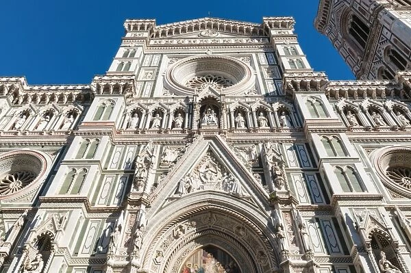 Facade of the Cathedral Santa Maria del Fiore, Florence (Firenze), UNESCO World Heritage Site, Tuscany, Italy, Europe