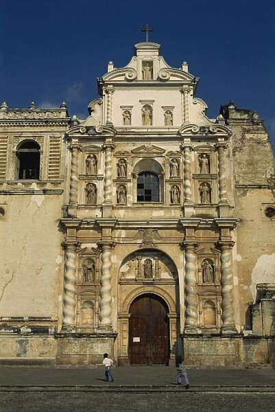 Facade of the Church of San Francisco, Antigua, UNESCO World Heritage Site