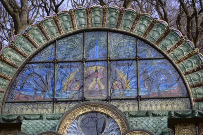 Framed Print : Facade details, Fuchs Villa, designed by Otto Wagner in 1888, Penzing, Vienna Framed Print : Facade details, Fuchs Villa, designed by Otto Wagner in 1888, Penzing, Vienna