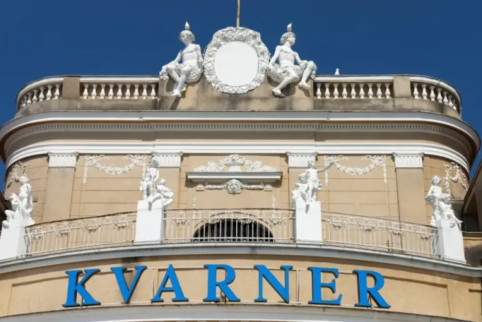 Framed Print : Facade of the Kvarner Hotel, Opatija, Kvarner Gulf, Croatia, Europe Framed Print : Facade of the Kvarner Hotel, Opatija, Kvarner Gulf, Croatia, Europe