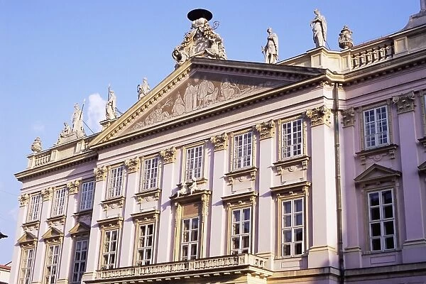 Facade detail of neo-classical Primates Palace dating from 1781