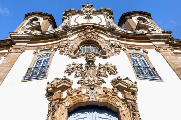 Framed Print : Detail of the facade of Nossa Senhora Do Carmo Church, Ouro Preto, UNESCO World Heritage Site, Minas Gerais, Brazil, South America Framed Print : Detail of the facade of Nossa Senhora Do Carmo Church, Ouro Preto, UNESCO World Heritage Site, Minas Gerais, Brazil, South America