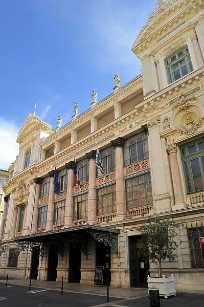 Facade of the Opera Theatre, Nice, Alpes Maritimes, Provence, Cote d Azur