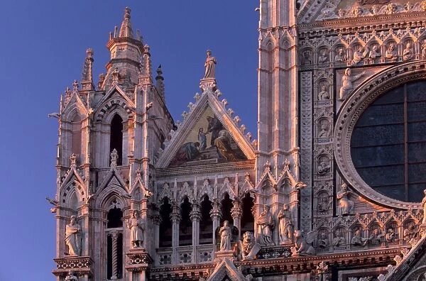 Facade and pinnacles of the Duomo