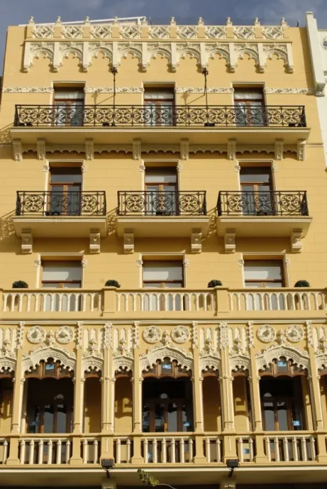 Framed Print : Facade on the Plaza del Ayuntamiento (Town Hall Square), Valencia, Spain, Europe