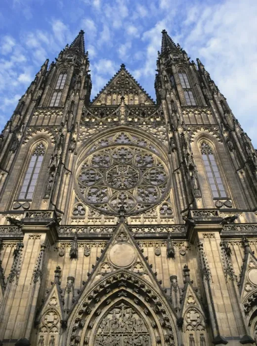 Framed Print : The facade of St. Vitus Cathedral, Prague, Czech Republic, Europe Framed Print : The facade of St. Vitus Cathedral, Prague, Czech Republic, Europe