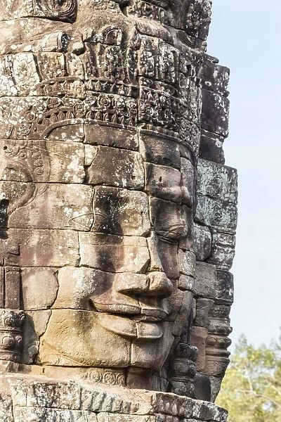 Face towers in Bayon Temple in Angkor Thom, Angkor, UNESCO World Heritage Site, Siem Reap Province, Cambodia, Indochina, Southeast Asia, Asia