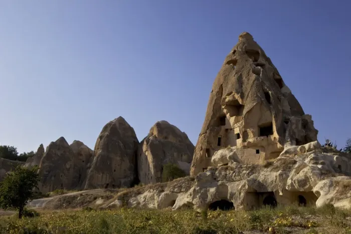 Framed Print : Fairy Chimneys rock formation landscape near Goreme, in Cappadocia, Turkey Framed Print : Fairy Chimneys rock formation landscape near Goreme, in Cappadocia, Turkey