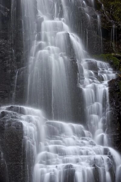 Fairy Falls detail, Columbia River Gorge, Oregon, United States of America, North America