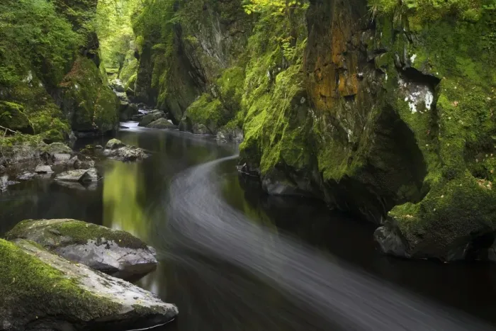 Framed Print : Fairy Glen in autumn, Betwys-y-Coed, Conwy Valley, Wales, United Kingdom, Europe