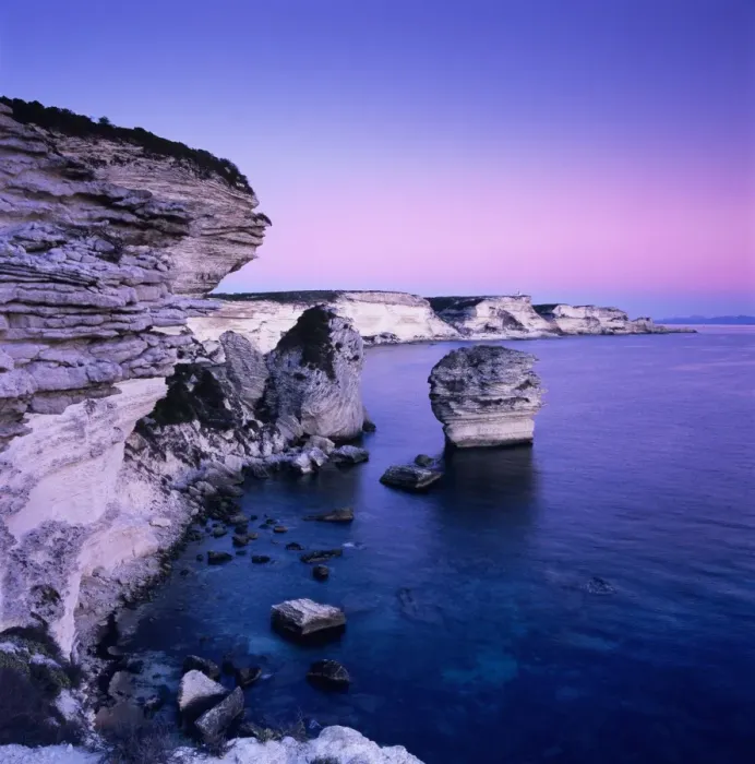 Framed Print : The falaise at dusk, Bonifacio, South Corsica, Corsica, France, Mediterranean, Europe Framed Print : The falaise at dusk, Bonifacio, South Corsica, Corsica, France, Mediterranean, Europe