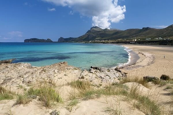 Falassarna beach, Falassarna, Chania region, Crete, Greek Islands, Greece, Europe