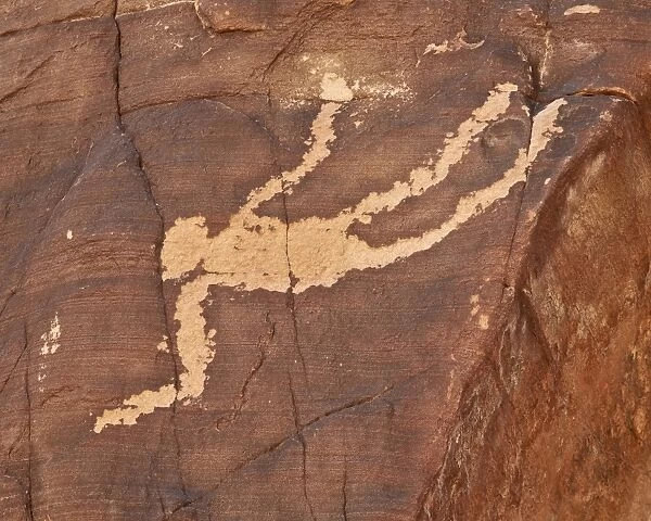 Falling Man petroglyph, Gold Butte, Nevada, United States of America, North America