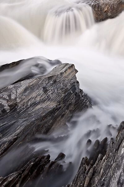 Falls on the Kicking Horse River, Yoho National Park, UNESCO World Heritage Site, British Columbia, Canada, North America