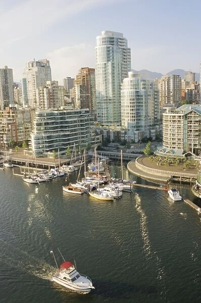False Creek and apartments, Vancouver, British Columbia, Canada
