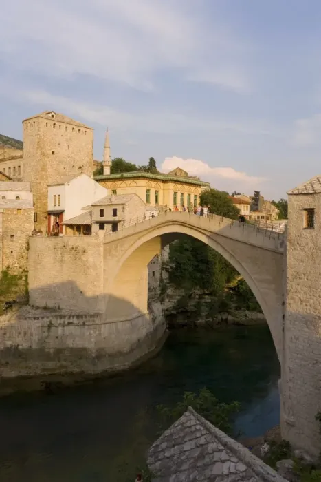 Framed Print : The famous Old Bridge of Mostar built in 1566, destroyed in 1993, the New Old Bridge as it is now known completed in 2004, UNESCO World Heritage Site, Mostar, Herzegovina, Bosnia Framed Print : The famous Old Bridge of Mostar built in 1566, destroyed in 1993, the New Old Bridge as it is now known completed in 2004, UNESCO World Heritage Site, Mostar, Herzegovina, Bosnia