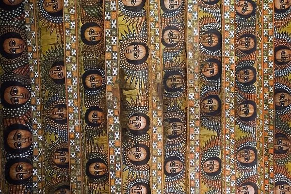 The famous painting on the ceiling of the winged heads of 80 Ethiopian cherubs
