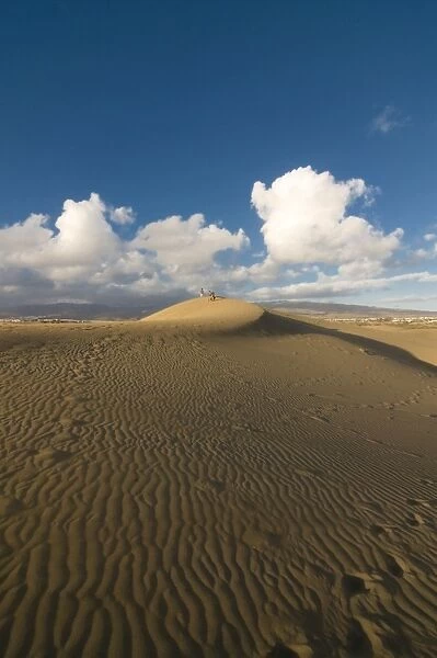 Famous sand dunes of Maspalomas, Gran Canaria, Canary Islands, Spain, Europe